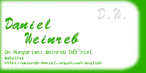 daniel weinreb business card